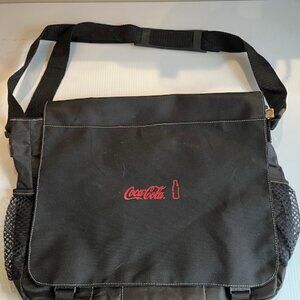Leeds / Owl Coca Cola black Lightweight Laptop / Messenger shoulder travel bag